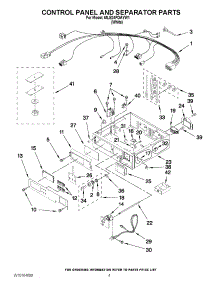 02 - Control Panel And Separator Parts parts for Maytag Dryer MLE24PDAYW1 from AppliancePartsPros.com