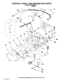 02 - Control Panel And Separator Parts parts for Maytag Dryer MLE24PDAZW1 from AppliancePartsPros.com