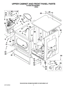 03 - Upper Cabinet And Front Panel Parts parts for Maytag Dryer MLE24PDAZW1 from AppliancePartsPros.com