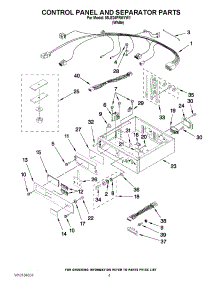 02 - Control Panel And Separator Parts parts for Maytag Dryer MLE24PRAYW1 from AppliancePartsPros.com