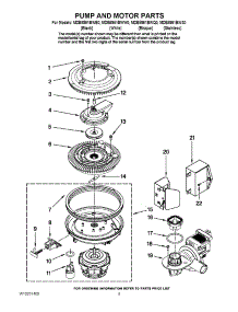 08 - Pump And Motor Parts parts for Maytag Dishwasher MDB8951BWW0 from AppliancePartsPros.com