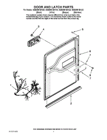 03 - Door And Latch Parts parts for Maytag Dishwasher MDB8951BWQ0 from AppliancePartsPros.com