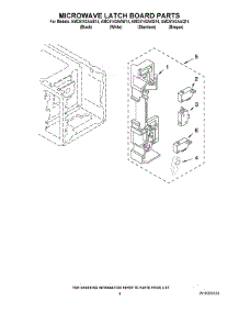04 - Microwave Latch Board Parts parts for Maytag Microwave AMC5143AAB14 from AppliancePartsPros.com