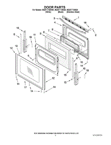 06 - Door Parts parts for Maytag Range MGR7775WS0 from AppliancePartsPros.com
