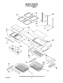 06 - Shelf Parts parts for Maytag Refrigerator GB2526PEKW4 from AppliancePartsPros.com