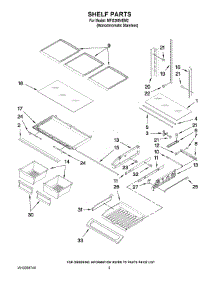 03 - Shelf Parts parts for Maytag Refrigerator MFI2269VEM2 from AppliancePartsPros.com