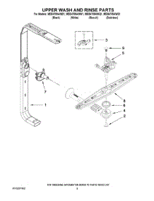 07 - Upper Wash And Rinse Parts parts for Maytag Dishwasher MDB4709AWB1 from AppliancePartsPros.com