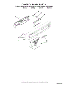 02 - Control Panel Parts parts for Maytag Dishwasher MDB4709AWW1 from AppliancePartsPros.com