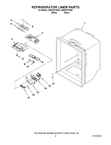 04 - Refrigerator Liner Parts parts for Maytag Refrigerator ABB2227VEW2 from AppliancePartsPros.com
