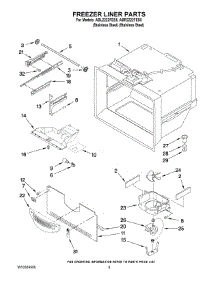 03 - Freezer Liner Parts parts for Maytag Refrigerator ABL2222FES5 from AppliancePartsPros.com