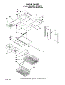 06 - Shelf Parts parts for Maytag Refrigerator ABL2222FES5 from AppliancePartsPros.com