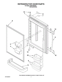 04 - Refrigerator Door Parts parts for Maytag Refrigerator ABB1922FED2 from AppliancePartsPros.com