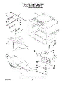 03 - Freezer Liner Parts parts for Maytag Refrigerator ABR1922FES5 from AppliancePartsPros.com