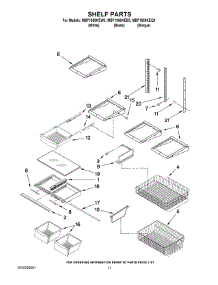 07 - Shelf Parts parts for Maytag Refrigerator MBF1956KEB3 from AppliancePartsPros.com