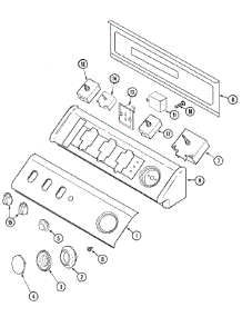 03 - Control Panel parts for Maytag Dryer MDE3600AYW from AppliancePartsPros.com