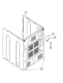 02 - Cabinet-Rear parts for Maytag Dryer MDE3600AZW from AppliancePartsPros.com