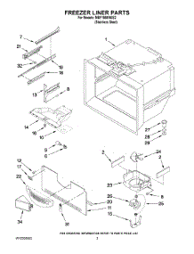 02 - Freezer Liner Parts parts for Maytag Refrigerator MBF1958WES2 from AppliancePartsPros.com