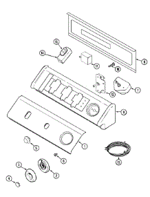 03 - Control Panel parts for Maytag Dryer MDE5000AYW from AppliancePartsPros.com