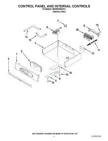05 - Control Panel And Internal Controls parts for Maytag Oven MEW5630DDS10 from AppliancePartsPros.com