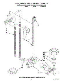 04 - Fill, Drain And Overfill Parts parts for Maytag Dishwasher MDB8959AWB1 from AppliancePartsPros.com