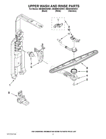 07 - Upper Wash And Rinse Parts parts for Maytag Dishwasher MDB8959AWB1 from AppliancePartsPros.com