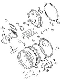 07 - Tumbler parts for Maytag Dryer MDE6200AYW from AppliancePartsPros.com