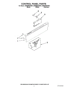 02 - Control Panel Parts parts for Maytag Dishwasher MDB8959AWS1 from AppliancePartsPros.com