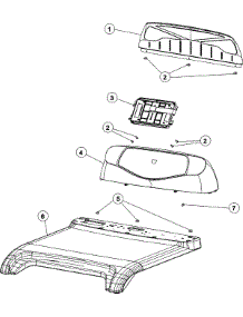 03 - Control Panel & Top parts for Maytag Dryer MDE6800AZQ from AppliancePartsPros.com