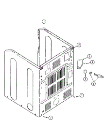 02 - Cabinet-Rear parts for Maytag Dryer MDE7057AZW from AppliancePartsPros.com