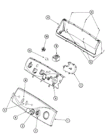 02 - Control Panel parts for Maytag Dryer MDE7657BYQ from AppliancePartsPros.com