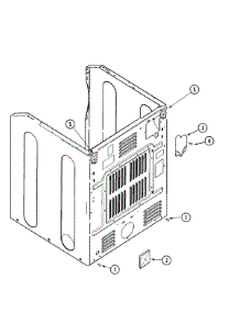 02 - Cabinet-Rear parts for Maytag Dryer MDE7757AYW from AppliancePartsPros.com