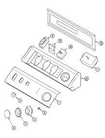 03 - Control Panel parts for Maytag Dryer MDE7757AYW from AppliancePartsPros.com
