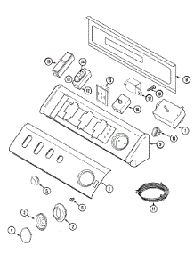 03 - Control Panel parts for Maytag Dryer MDE8000AYW from AppliancePartsPros.com