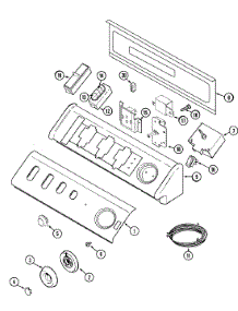 03 - Control Panel parts for Maytag Dryer MDE8057AZW from AppliancePartsPros.com
