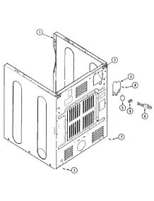 02 - Cabinet-Rear parts for Maytag Dryer MDE8506AYW from AppliancePartsPros.com