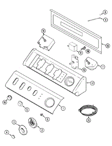 03 - Control Panel parts for Maytag Dryer MDE8506AZW from AppliancePartsPros.com