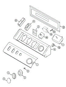 03 - Control Panel parts for Maytag Dryer MDE8757AYW from AppliancePartsPros.com