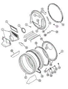 08 - Tumbler parts for Maytag Dryer MDE8757AYW from AppliancePartsPros.com