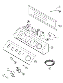 03 - Control Panel parts for Maytag Dryer MDE9706AYA from AppliancePartsPros.com