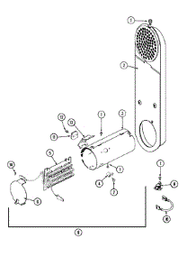 05 - Heater parts for Maytag Dryer MDE9706AZW from AppliancePartsPros.com