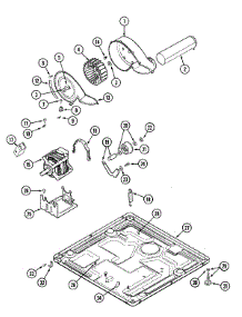 06 - Motor Drive parts for Maytag Dryer MDE9806AYW from AppliancePartsPros.com