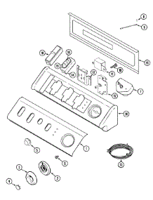 03 - Control Panel parts for Maytag Dryer MDE9876AYW from AppliancePartsPros.com