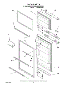 02 - Door Parts parts for Maytag Refrigerator A8RXCGFXW00 from AppliancePartsPros.com