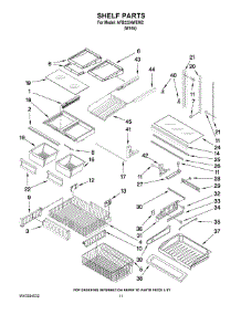 07 - Shelf Parts parts for Maytag Refrigerator AFB2234WEW2 from AppliancePartsPros.com