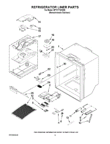 03 - Refrigerator Liner Parts parts for Maytag Refrigerator MFT2771WEM2 from AppliancePartsPros.com