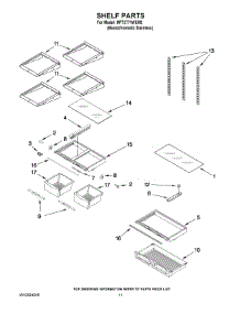06 - Shelf Parts parts for Maytag Refrigerator MFT2771WEM2 from AppliancePartsPros.com