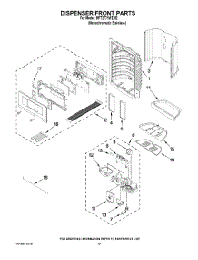 09 - Dispenser Front Parts parts for Maytag Refrigerator MFT2771WEM2 from AppliancePartsPros.com
