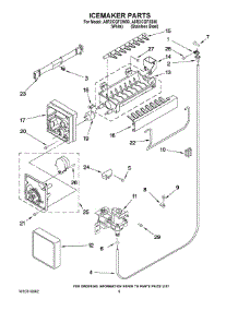 05 - Icemaker Parts parts for Maytag Refrigerator A8RXCGFXW00 from AppliancePartsPros.com