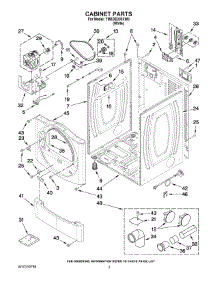 02 - Cabinet Parts parts for Maytag Dryer YMEDE200XW0 from AppliancePartsPros.com
