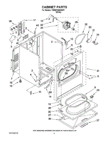 02 - Cabinet Parts parts for Maytag Dryer 7MMEP0080WW1 from AppliancePartsPros.com